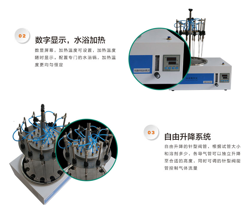 圆形水浴氮吹仪 JC-WD-12/24